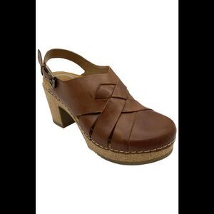 Aetrex Women's Paige Clogs Platform Walnut - Medium